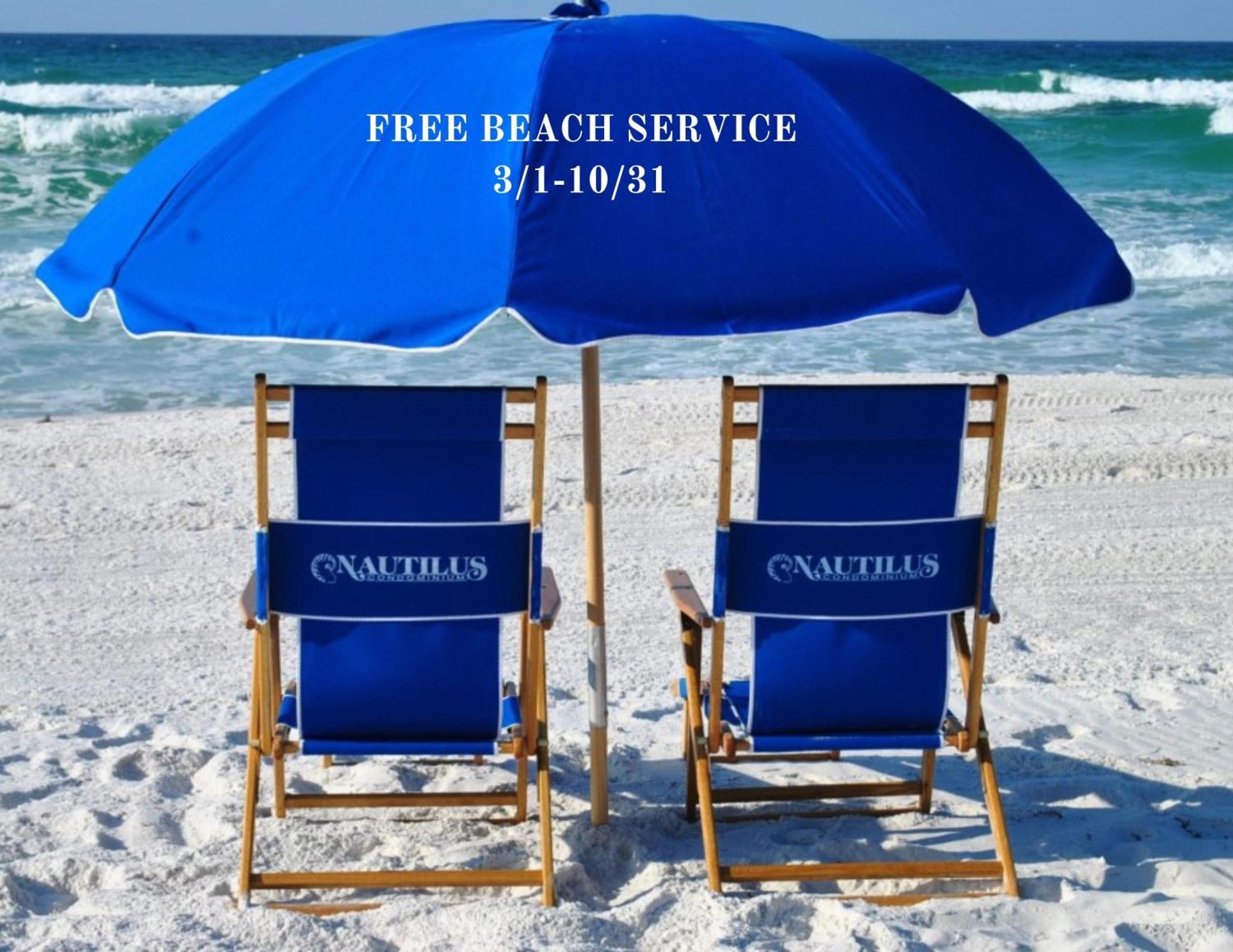 Nautilus 2408 Gulf View 2 Bedroom 4Th Floor Free Beach Service Fort Walton Beach Luaran gambar